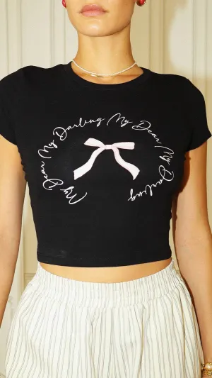 My Dear Darling Mini Tee Black