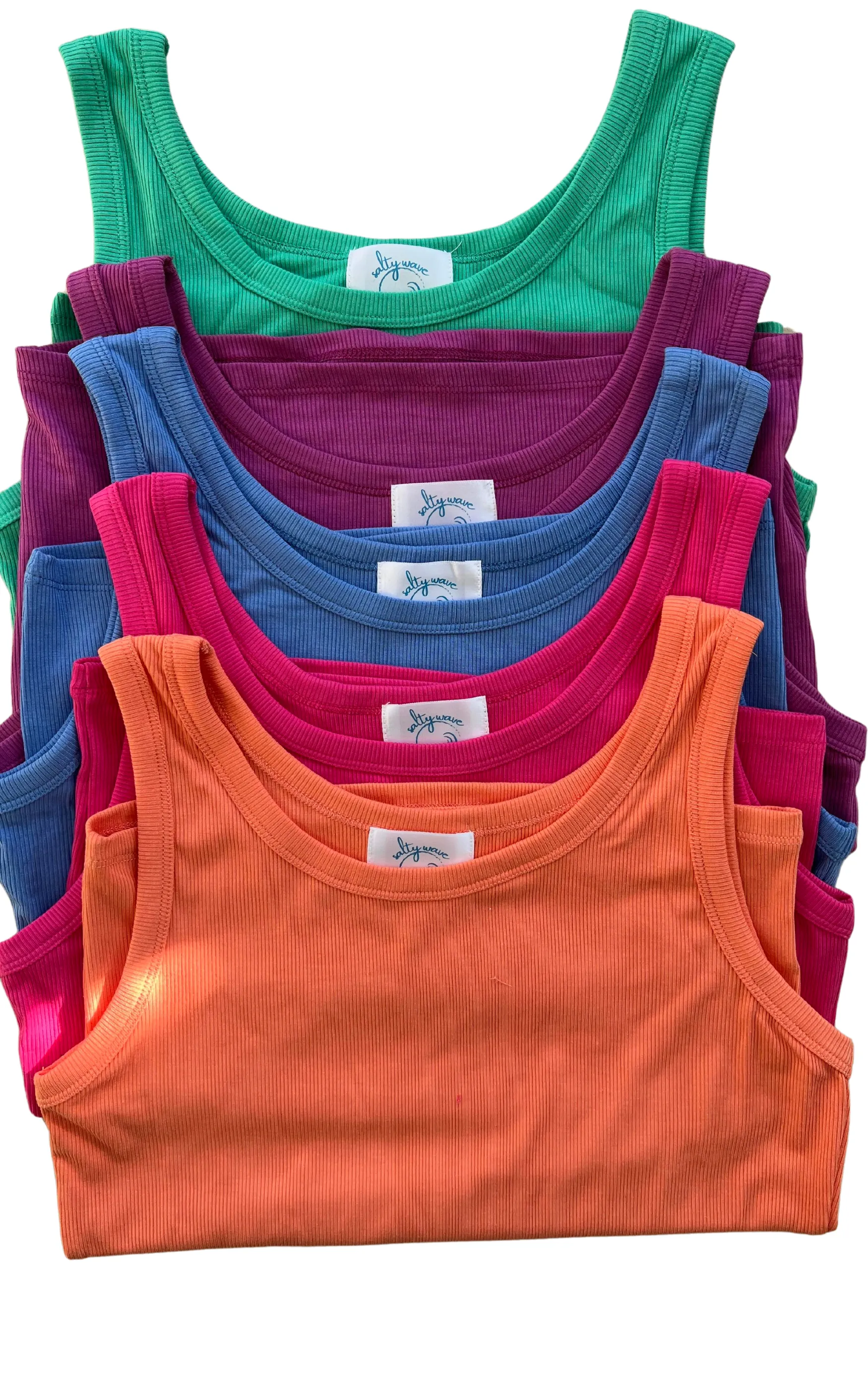 SALTY WAVE Hold Tight Tanks  - Vibrant Colors*